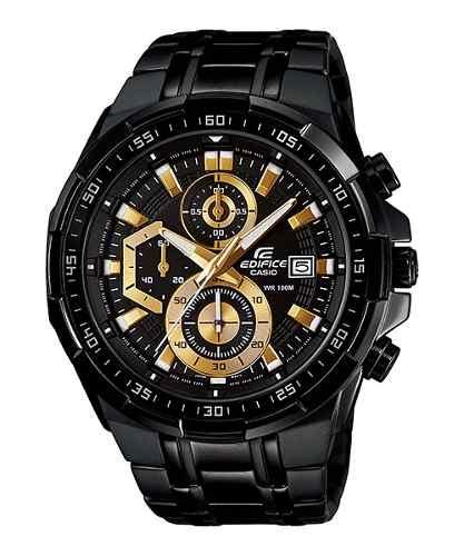 Casio Edifice EFR-539BK-1AV Black Stainless Steel - Obeezi.com