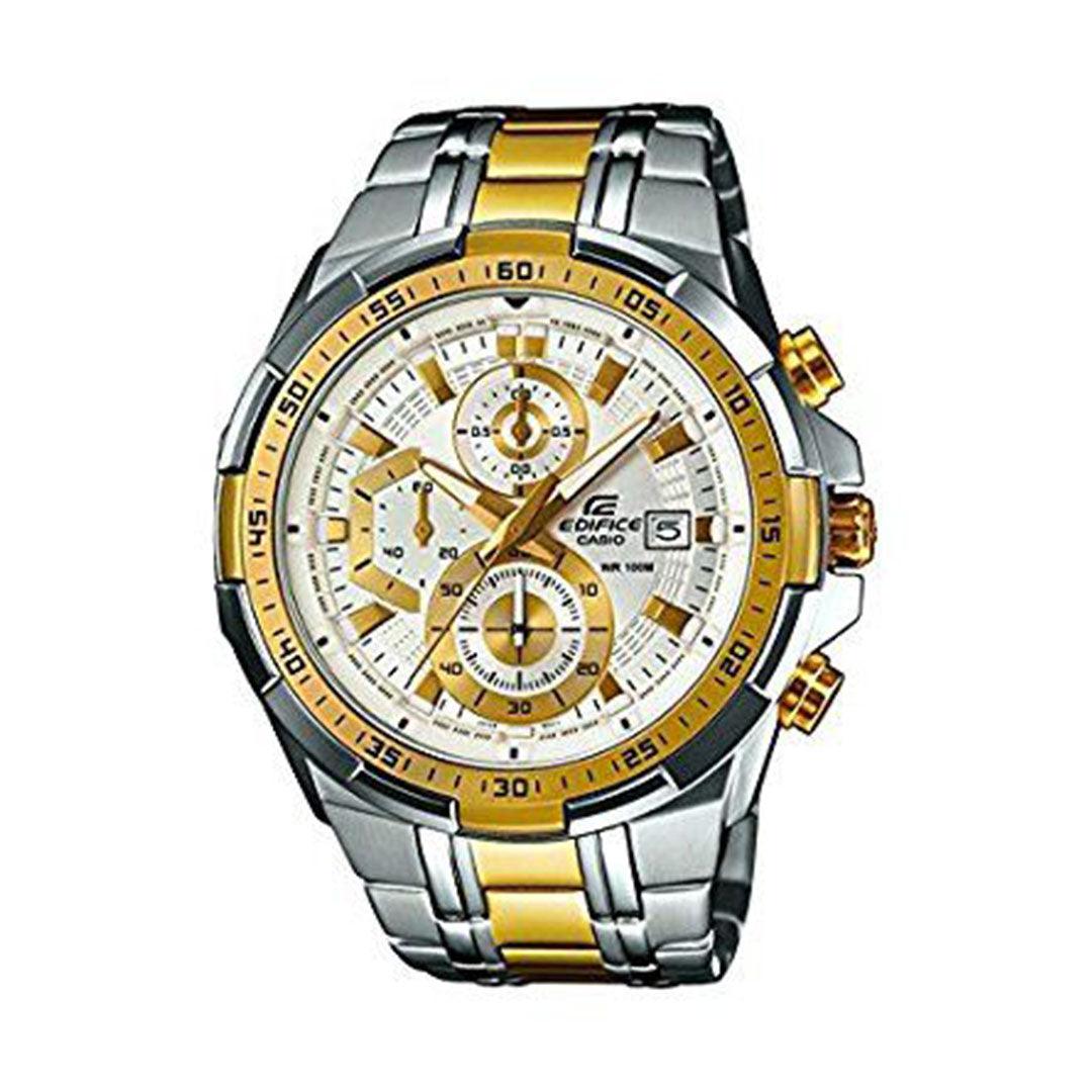 Casio Edifice Efr Gold and Silver Stainless Watch - Obeezi.com