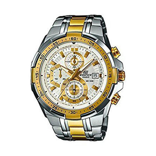 Casio Edifice Efr Gold and Silver Stainless Watch - Obeezi.com
