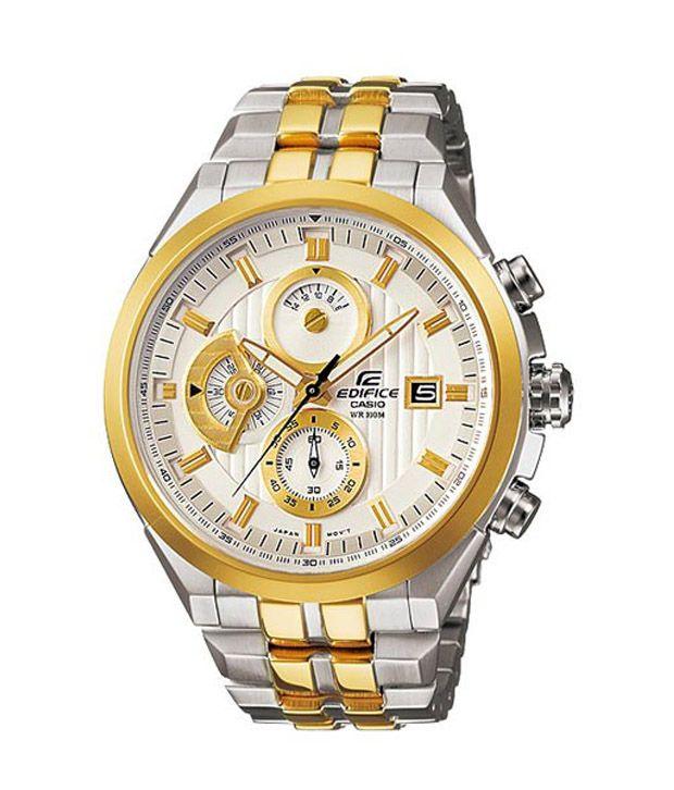 Casio Edifice Men's Silver Stainless Steel Watch - Obeezi.com