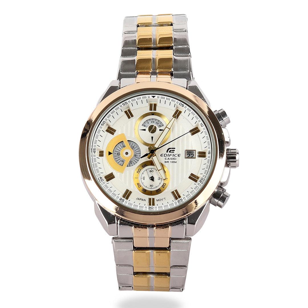 Casio Edifice Men's Silver Stainless Steel Watch - Obeezi.com