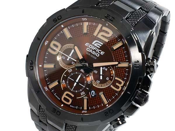 CASIO Edifice quartz Chrono Watch EFR-538BK-5A Black Stainless steel - Obeezi.com