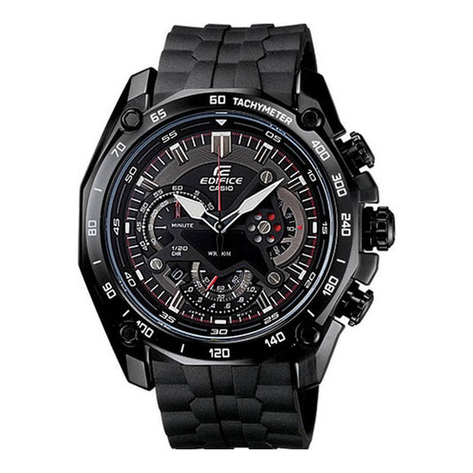 Casio EF-550PB-1AV Tachymeter Rubber Chronograph Sports Watch - Obeezi.com