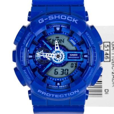 CASIO G-SHOCK BLUE MAGNETIC RESIST MEN'S WATCH GA-110BC-2A - Obeezi.com