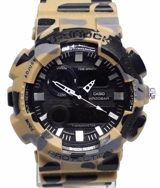 casio g-shock brown camo black dial thermo - Obeezi.com
