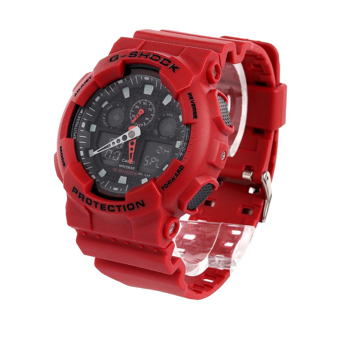Casio G-Shock GA100B-4A Black Polyurethane Analog Quartz Watch - Obeezi.com