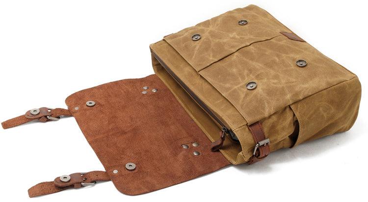 Casual Canvas Travel Messenger Bag-Black - Obeezi.com