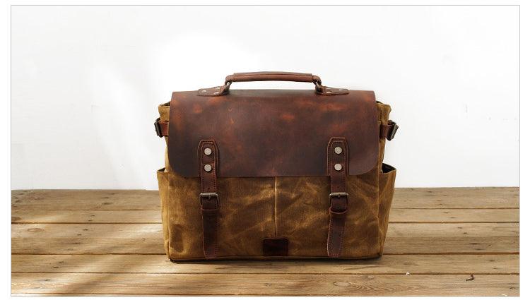 Casual Canvas Travel Messenger Bag-Black - Obeezi.com