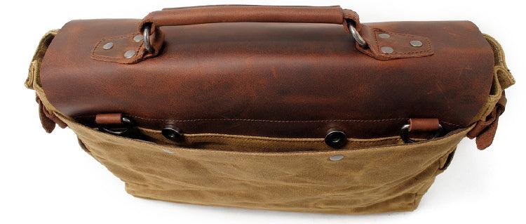 Casual Canvas Travel Messenger Bag-Brown - Obeezi.com