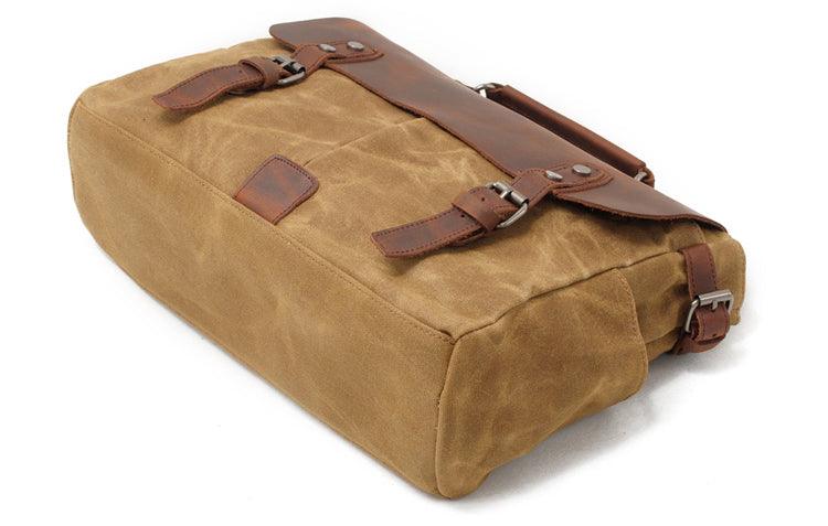 Casual Canvas Travel Messenger Bag-Brown - Obeezi.com