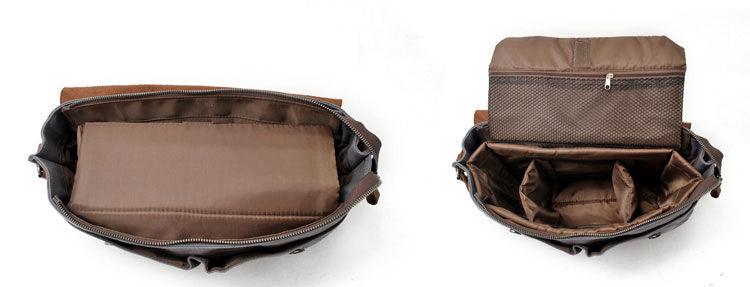 Casual Canvas Travel Messenger Bag-Dark Grey - Obeezi.com