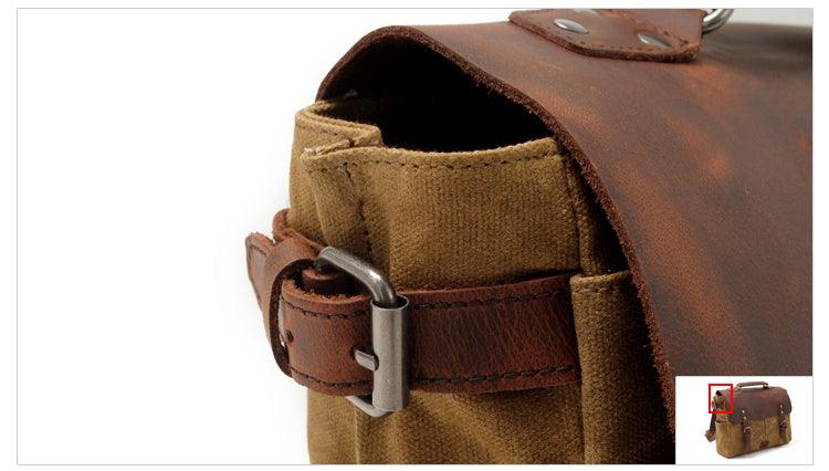 Casual Canvas Travel Messenger Bag-Green - Obeezi.com