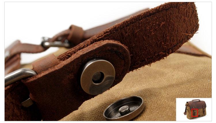 Casual Canvas Travel Messenger Bag-Green - Obeezi.com