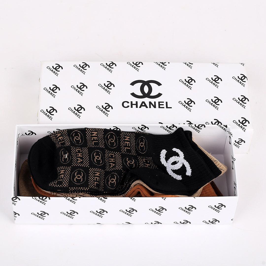 Chan Cotton 5 In 1 Logo Designed Ankle Socks - Obeezi.com