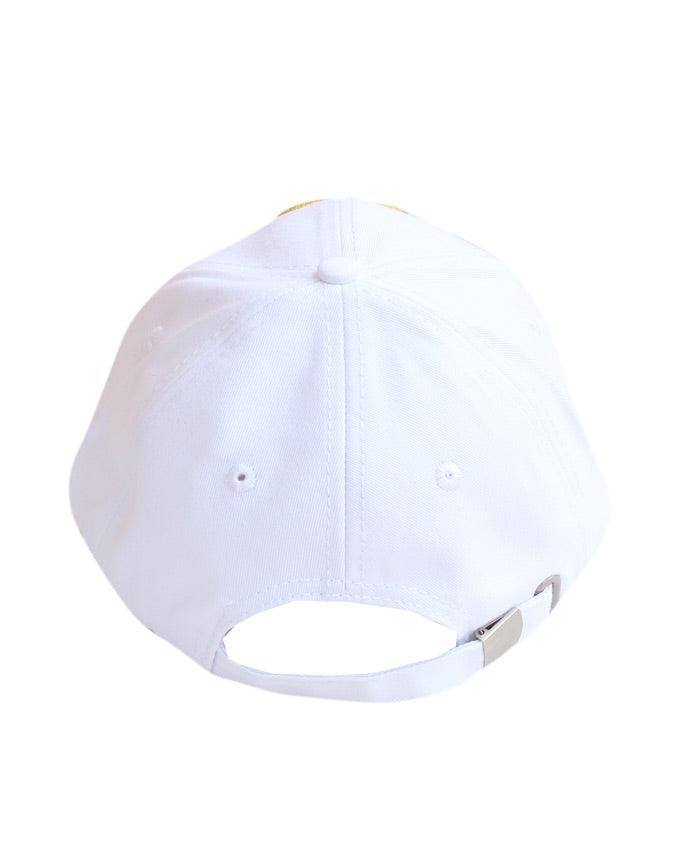 Chanel Gold Embroidered Baseball Cap White - Obeezi.com