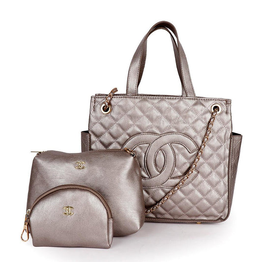 CHANEL GST Grand Shopping Chain Tote Bag Caviar Leather Silver - Obeezi.com