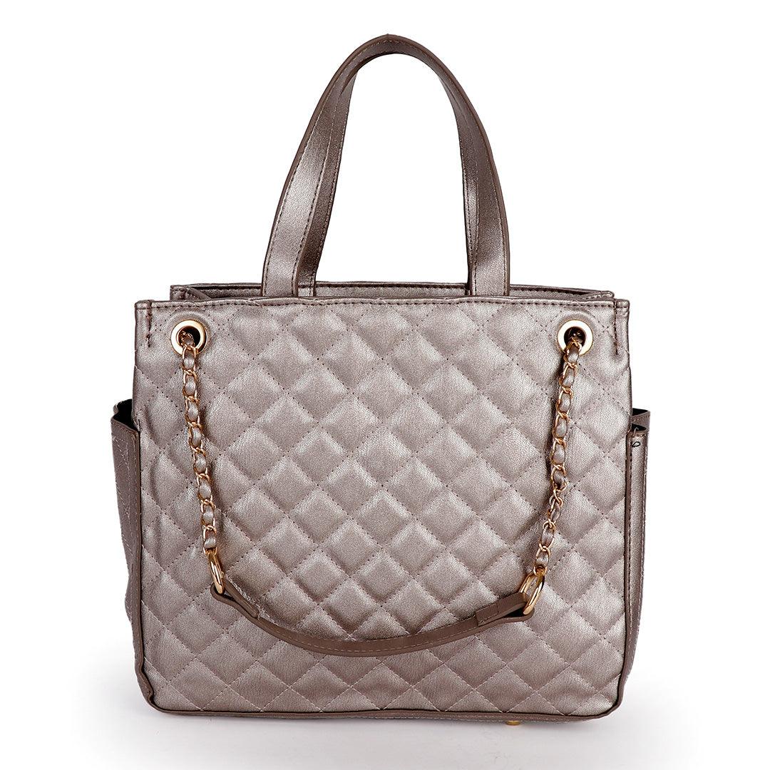 CHANEL GST Grand Shopping Chain Tote Bag Caviar Leather Silver - Obeezi.com