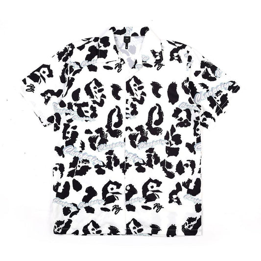 Chaopaiyo Foot Step Inspired Designed White Aloha Shirt - Obeezi.com