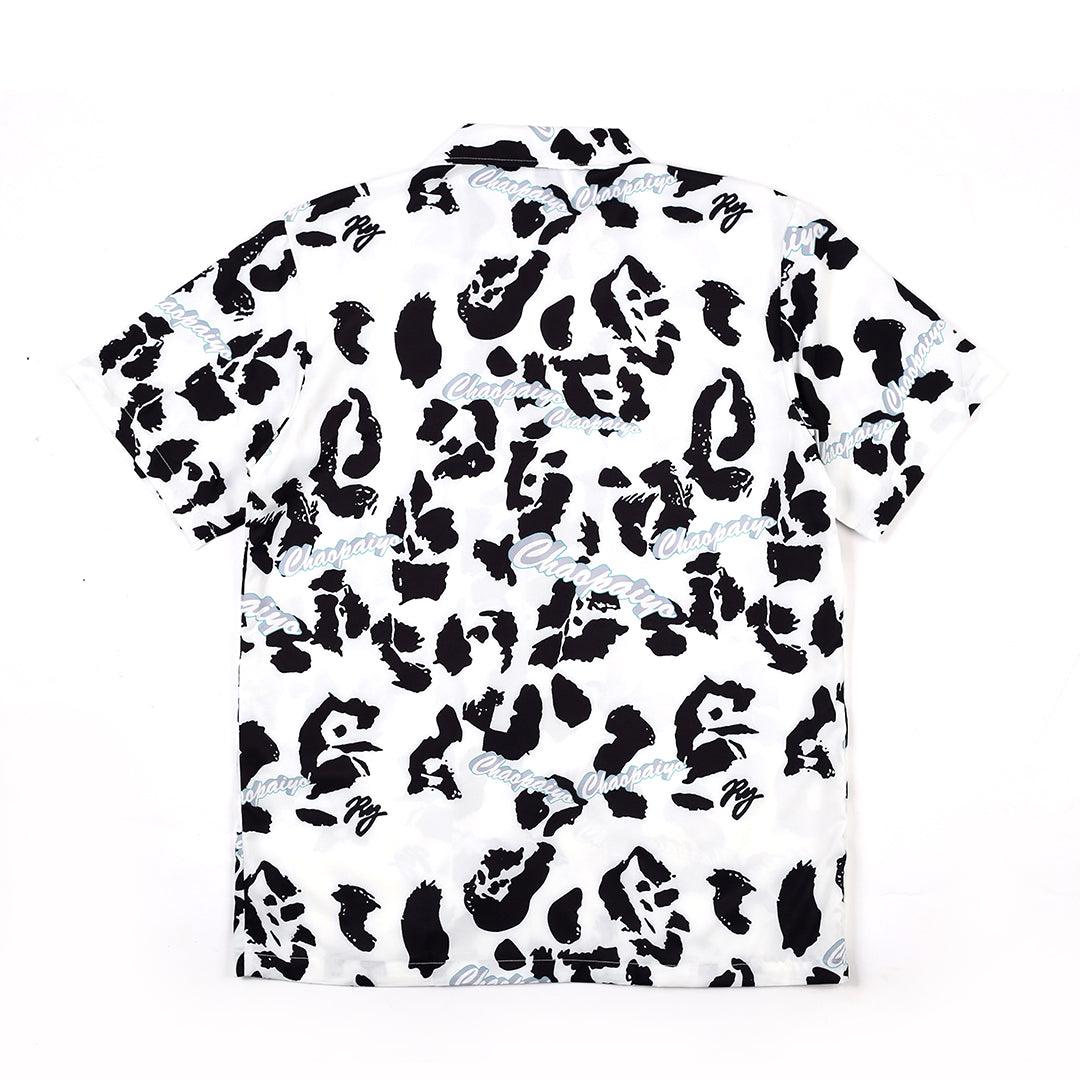 Chaopaiyo Foot Step Inspired Designed White Aloha Shirt - Obeezi.com