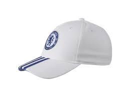 Chelsea Adidas 3 Stripe Club Crest Adjustable Cap White - Obeezi.com