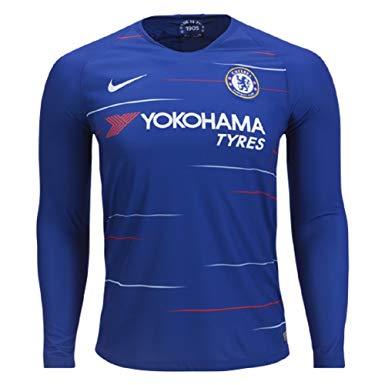 Chelsea Home 2018-2019 Long Sleeve Jersey - Obeezi