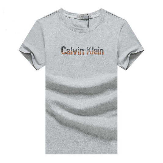 Ck Essential Organic Cotton Script Front Logo-Ash - Obeezi.com