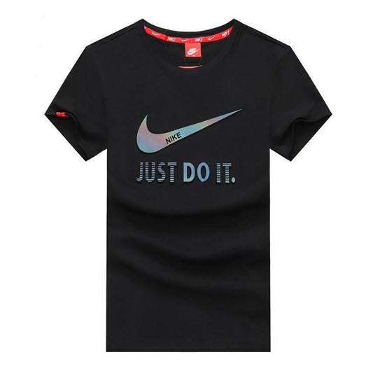 Classic Black NK Sportwear Just do it 100% Cotton T-shirt - Obeezi.com