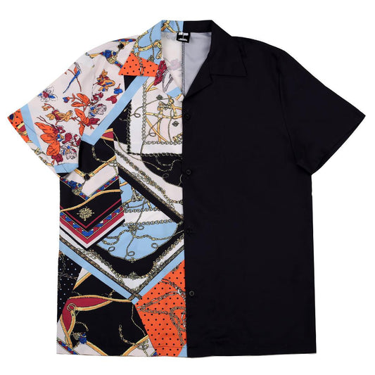 Classic Double Sided Multi-Colored Men's Unique Aloha Shirt - Obeezi.com