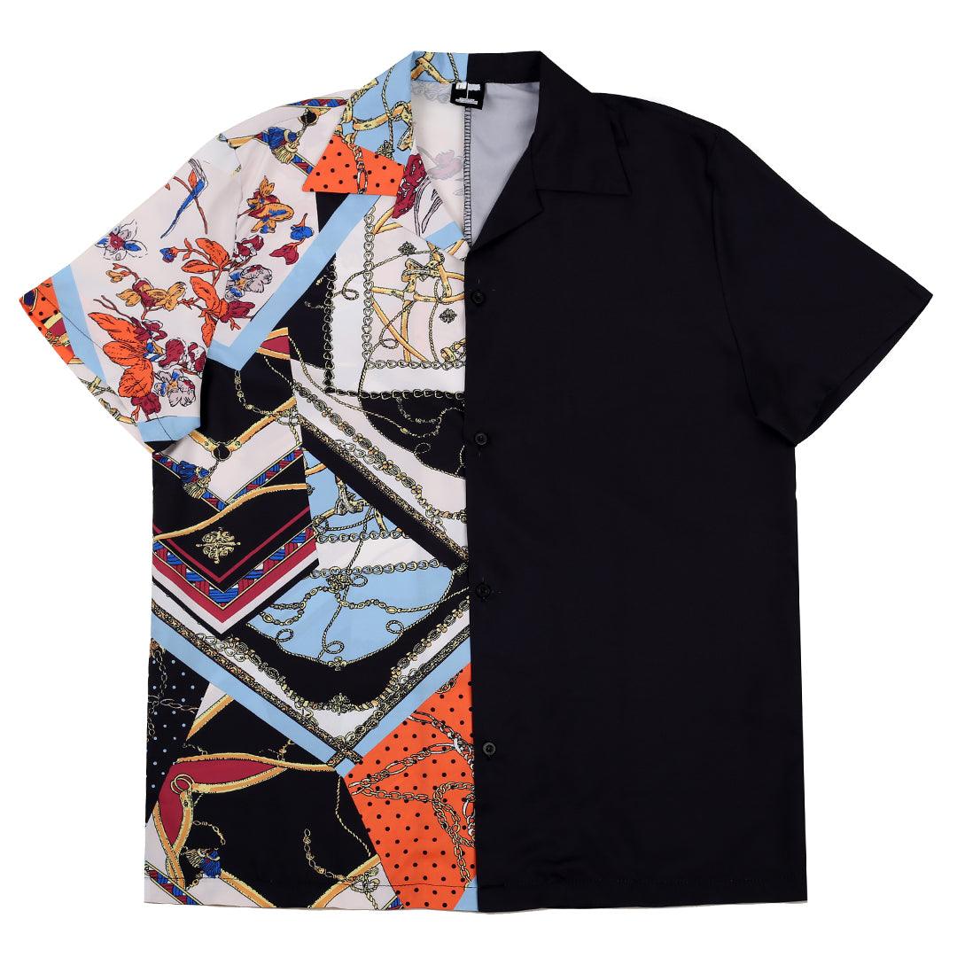 Classic Double Sided Multi-Colored Men's Unique Aloha Shirt - Obeezi.com