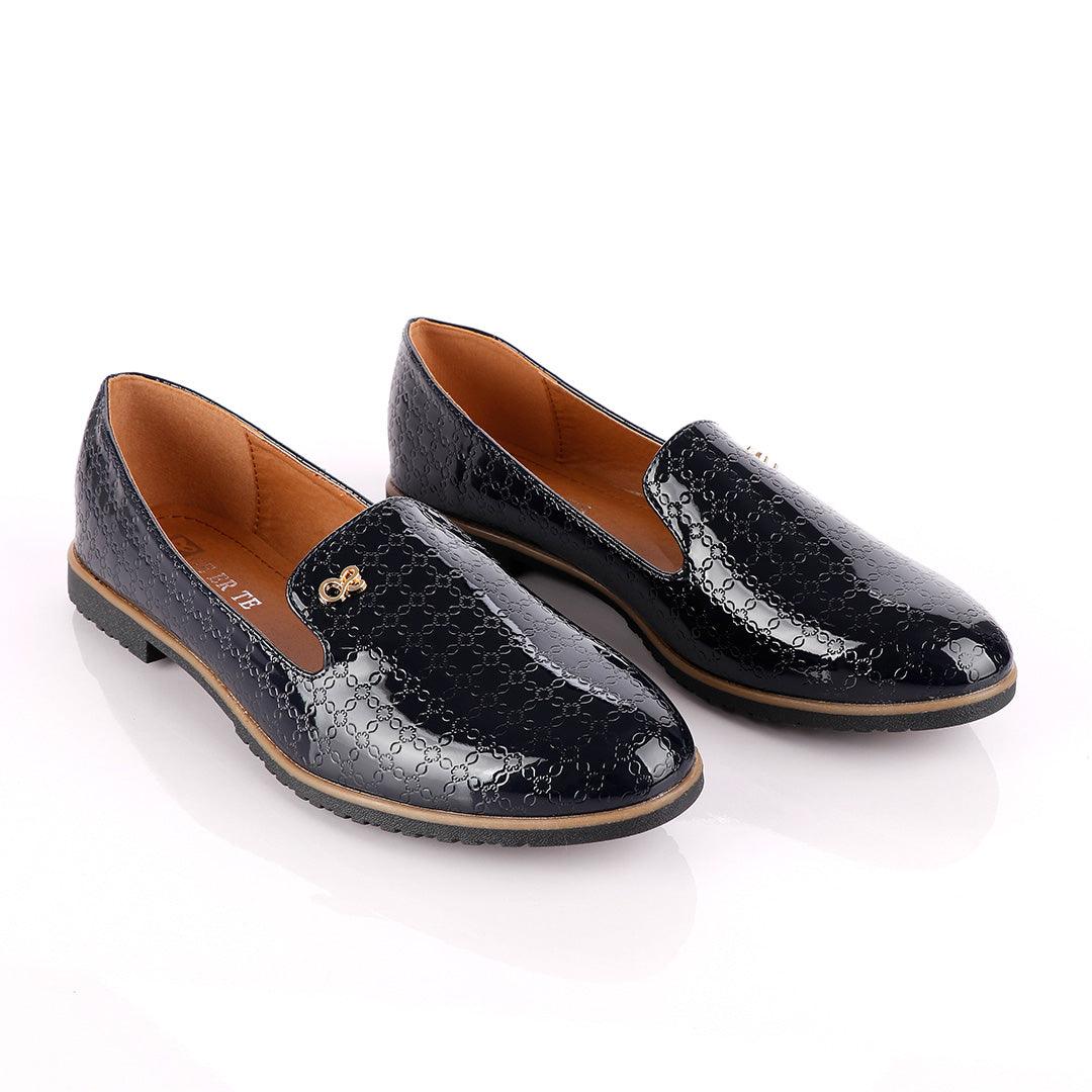 Classic Geerte Design Wetlips Cover Blue Flat Shoe - Obeezi