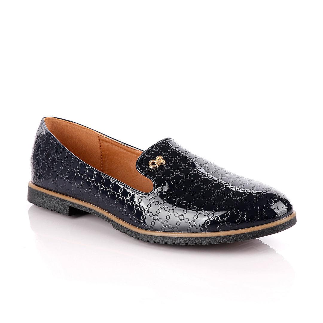 Classic Geerte Design Wetlips Cover Blue Flat Shoe - Obeezi