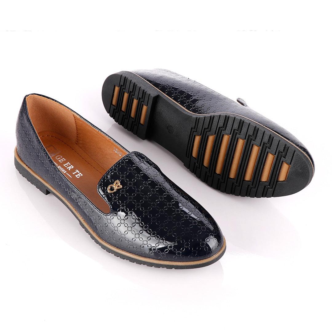 Classic Geerte Design Wetlips Cover Blue Flat Shoe - Obeezi