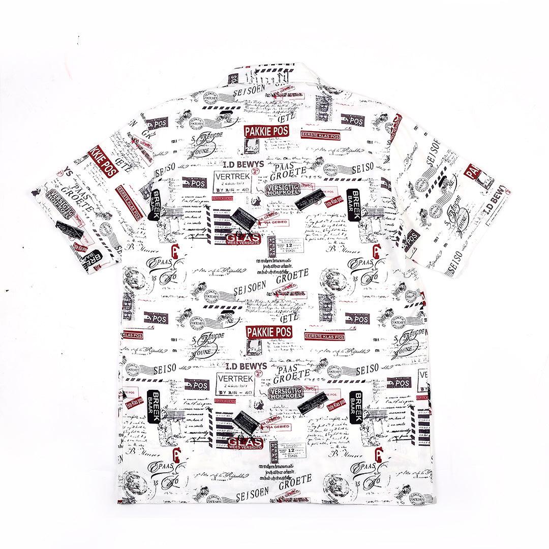 Classic Men's Aloho Shirt - White - Obeezi.com