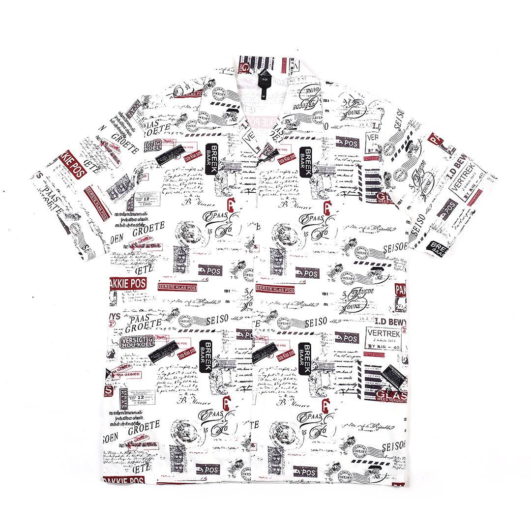 Classic Men's Aloho Shirt - White - Obeezi.com