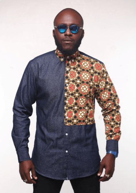 Classic Royal men Mid Colored Denim Shirt - Obeezi