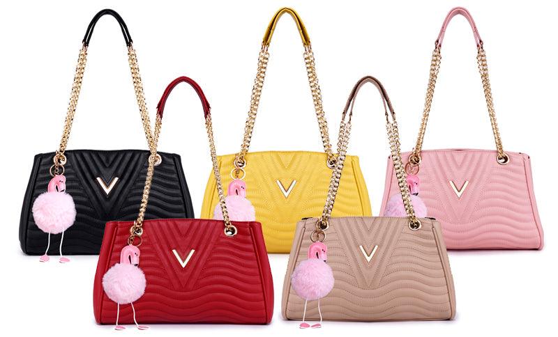 Classical Design Genuine Woman Pink Leather flower Bags - Obeezi.com