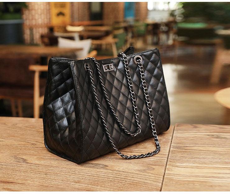 Classical Design Women European Tote Style Handbags Black - Obeezi.com