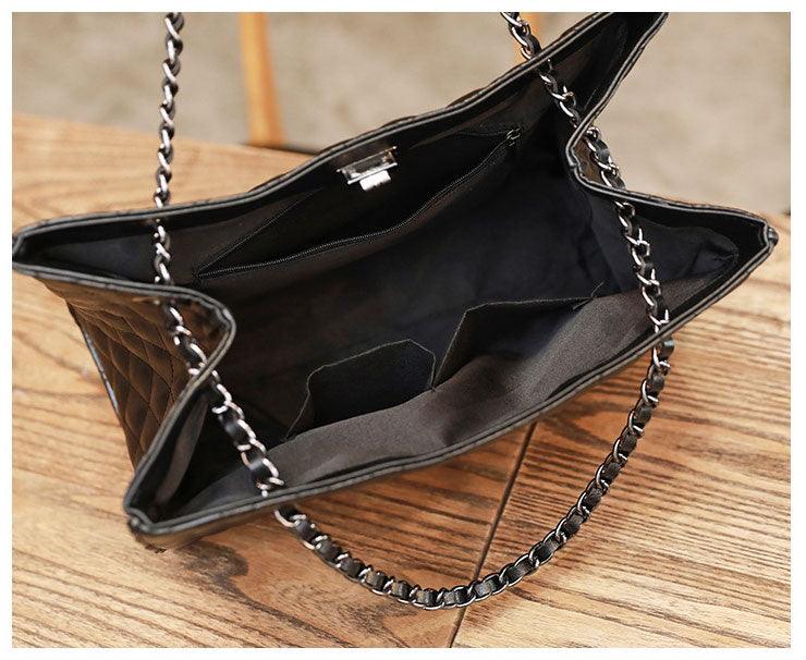 Classical Design Women European Tote Style Handbags Black - Obeezi.com