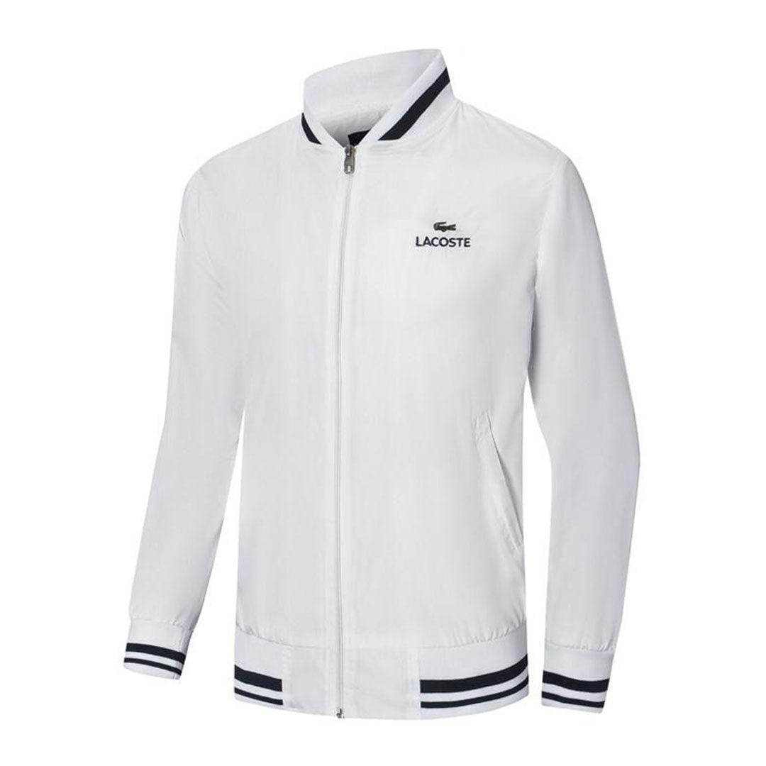 Concept Collaboration Lightweight Zip-up Jacket- White - Obeezi