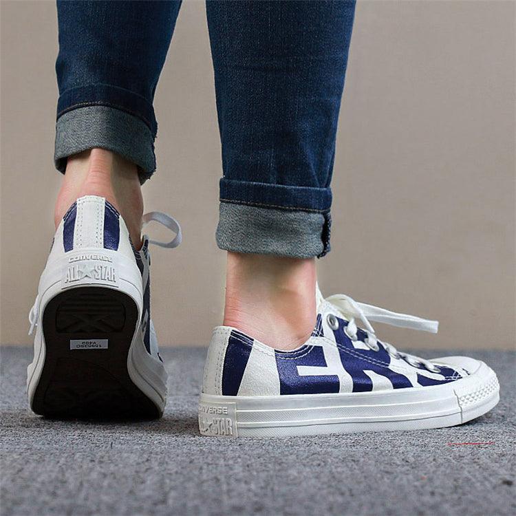 Converse All Star Ctas Ox Blu/Wht Sneaker - Obeezi