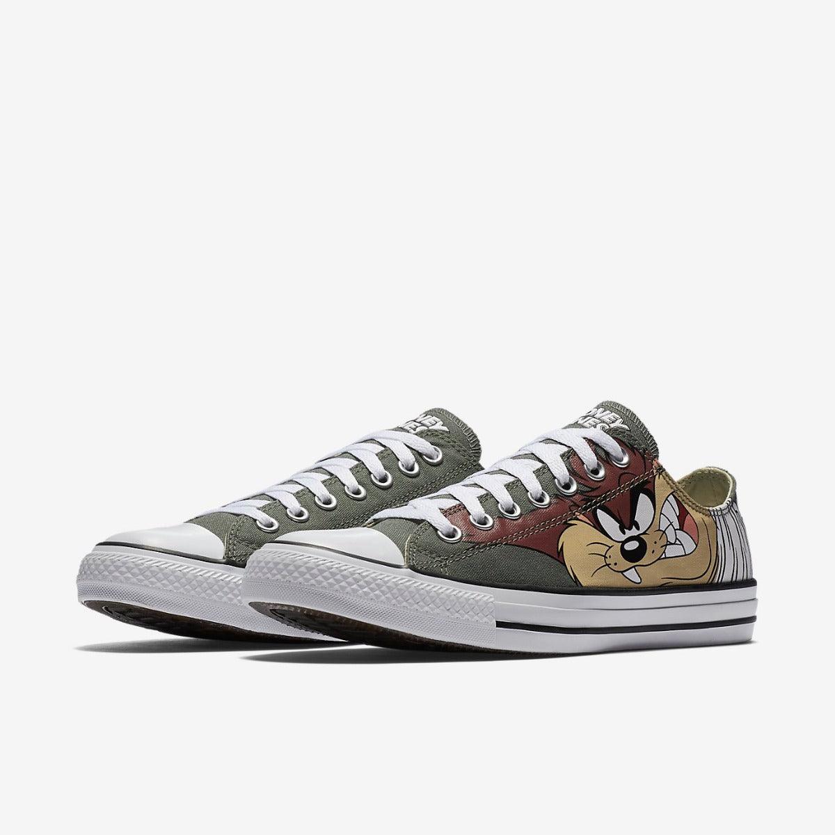 Converse All Star Looney Tunes Cartoon Army Green Sneaker - Obeezi