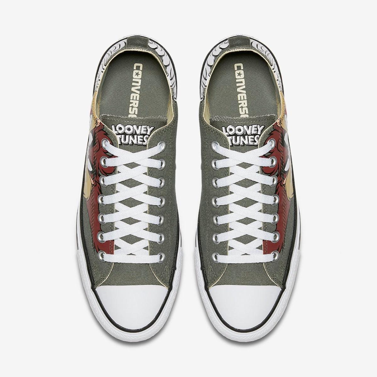 Converse All Star Looney Tunes Cartoon Army Green Sneaker - Obeezi