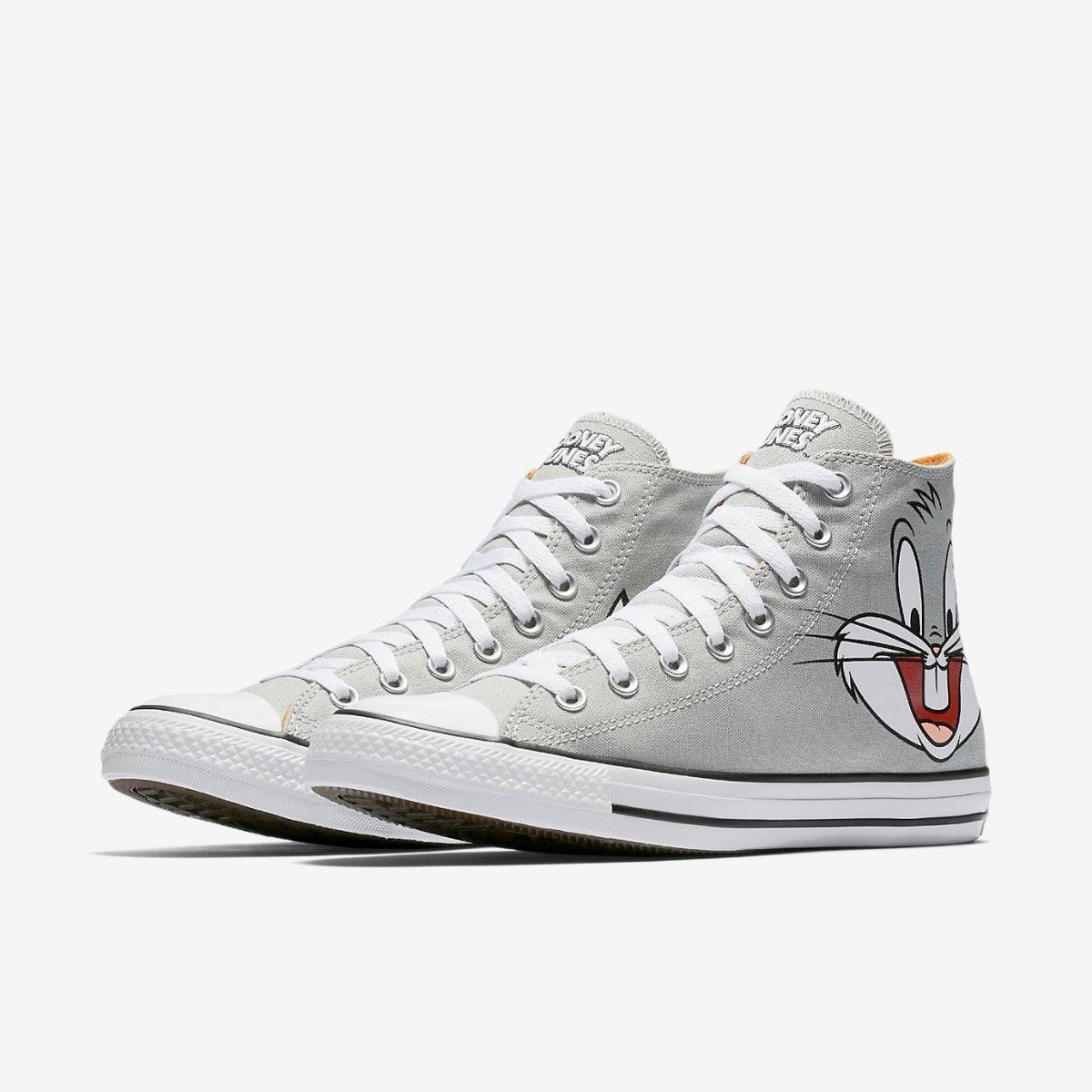 Converse All Star Looney Tunes Cartoon Hightop Grey Sneaker - Obeezi