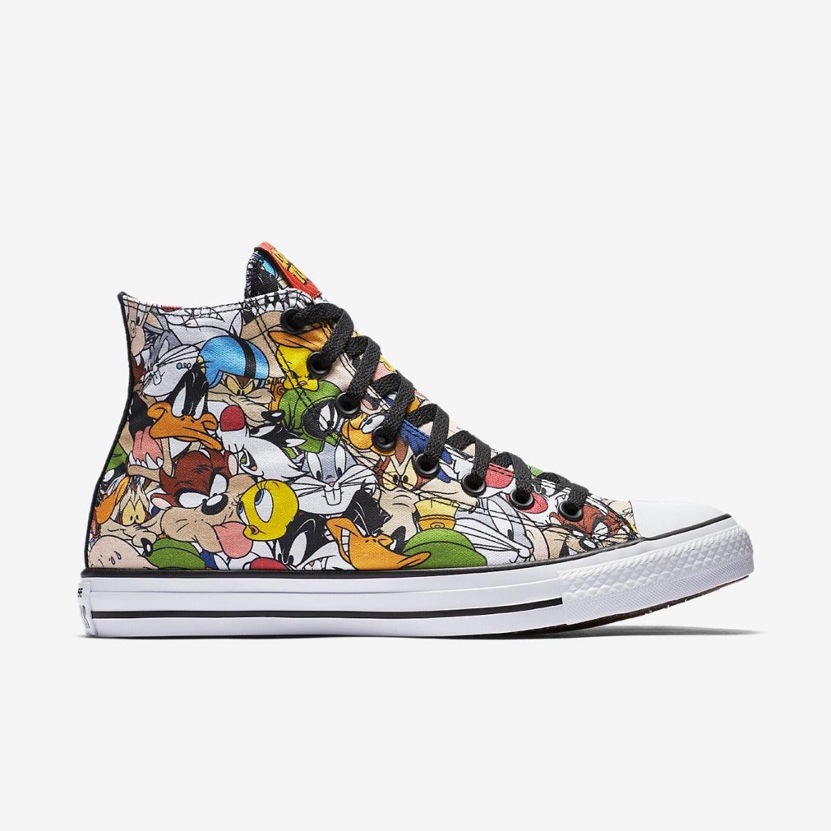 Converse All Star Looney Tunes Cartoon Hightop Sneaker Multicolor - Obeezi