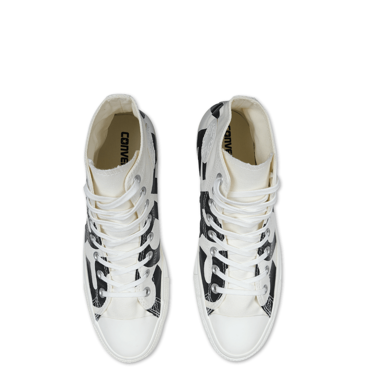 Converse All Star Looney Tunes Cartoon Hightop White Black Sneaker - Obeezi