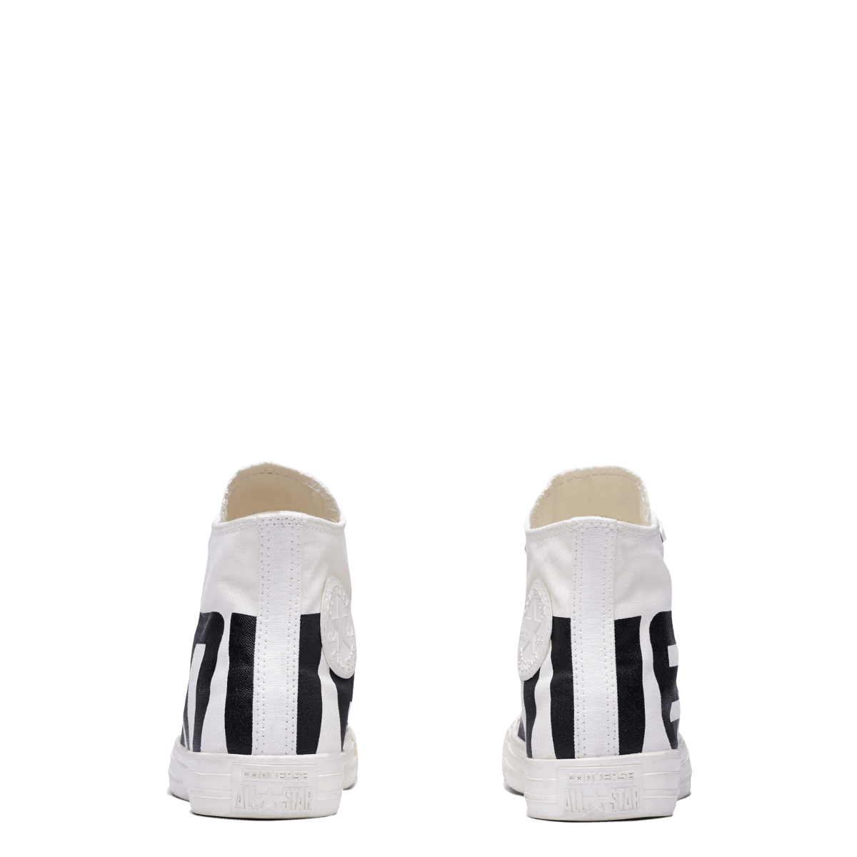 Converse All Star Looney Tunes Cartoon Hightop White Black Sneaker - Obeezi