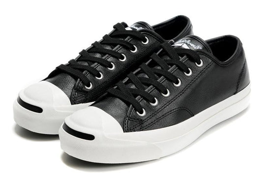 Converse Black Jack Purcell Ox Velcro Low Top Leather Sneakers - Obeezi