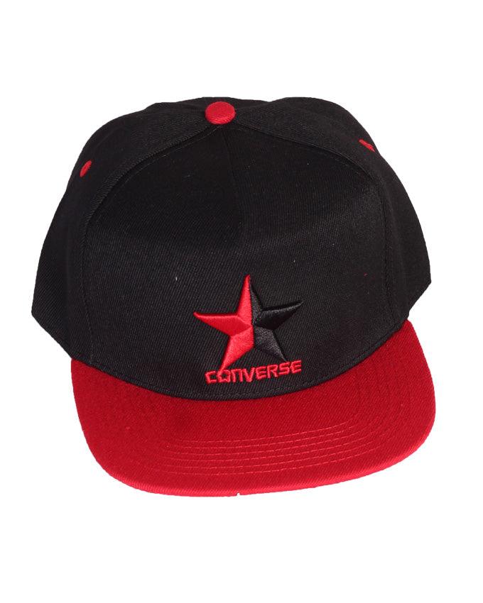 Converse Tip Off Baseball Adjustable Cap Black Red - Obeezi.com