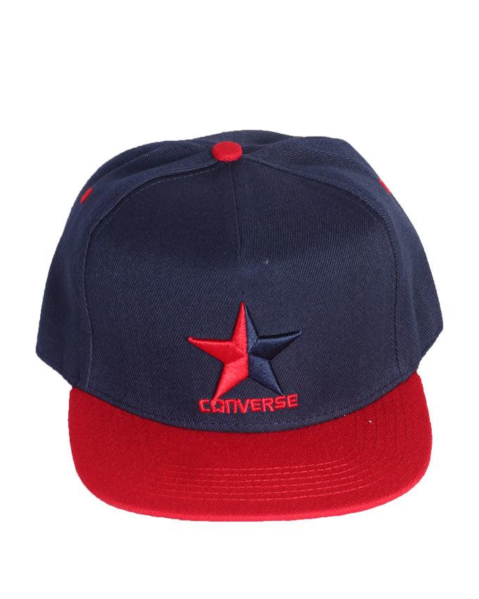 Converse Tip Off Baseball Adjustable Cap Navy Blue Mix With Red - Obeezi.com