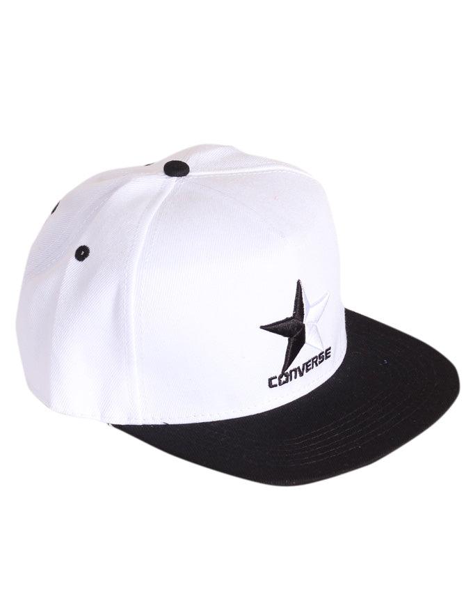 Converse Tip Off Baseball Adjustable Cap White Black - Obeezi.com